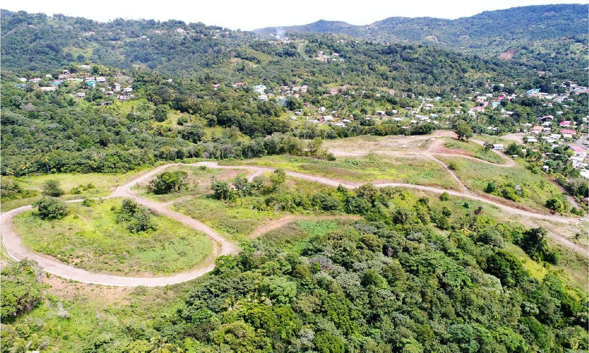 Aerial view of the Talvern housing development site. [PHOTO: Kendell ‘Scady’ Eugene]