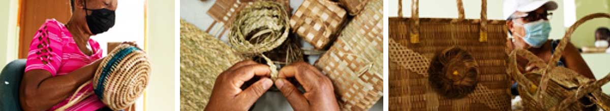 Artisans from the communities of Canaries, Laborie, Choiseul, and Soufriere recently learned the art of Pandanus Straw craft making in a two week capacity building workshop hosted by the Sandals Foundation. Participants will benefit from having their crafts represented in Sandals Resort shops.