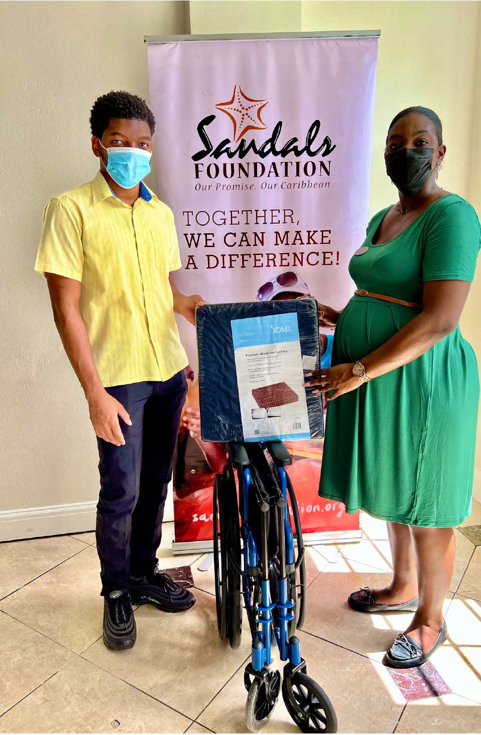 Sandals Repeat Guests Donate Wheelchair