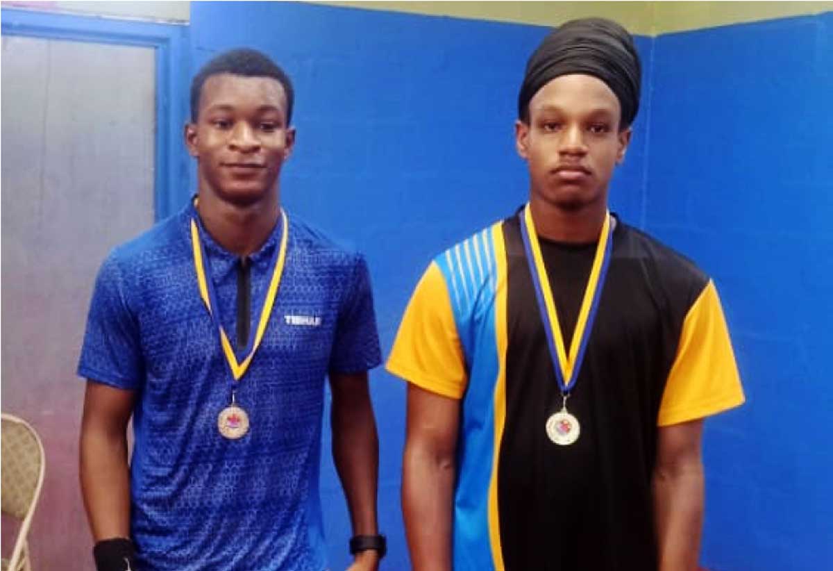 Men's Doubles Champions De Andre Calderon and Dawitt Nurse