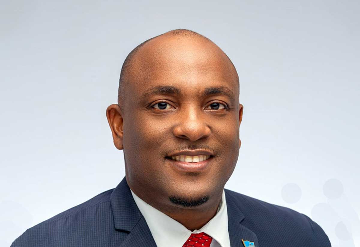 A smiling Minister Shawn Edward