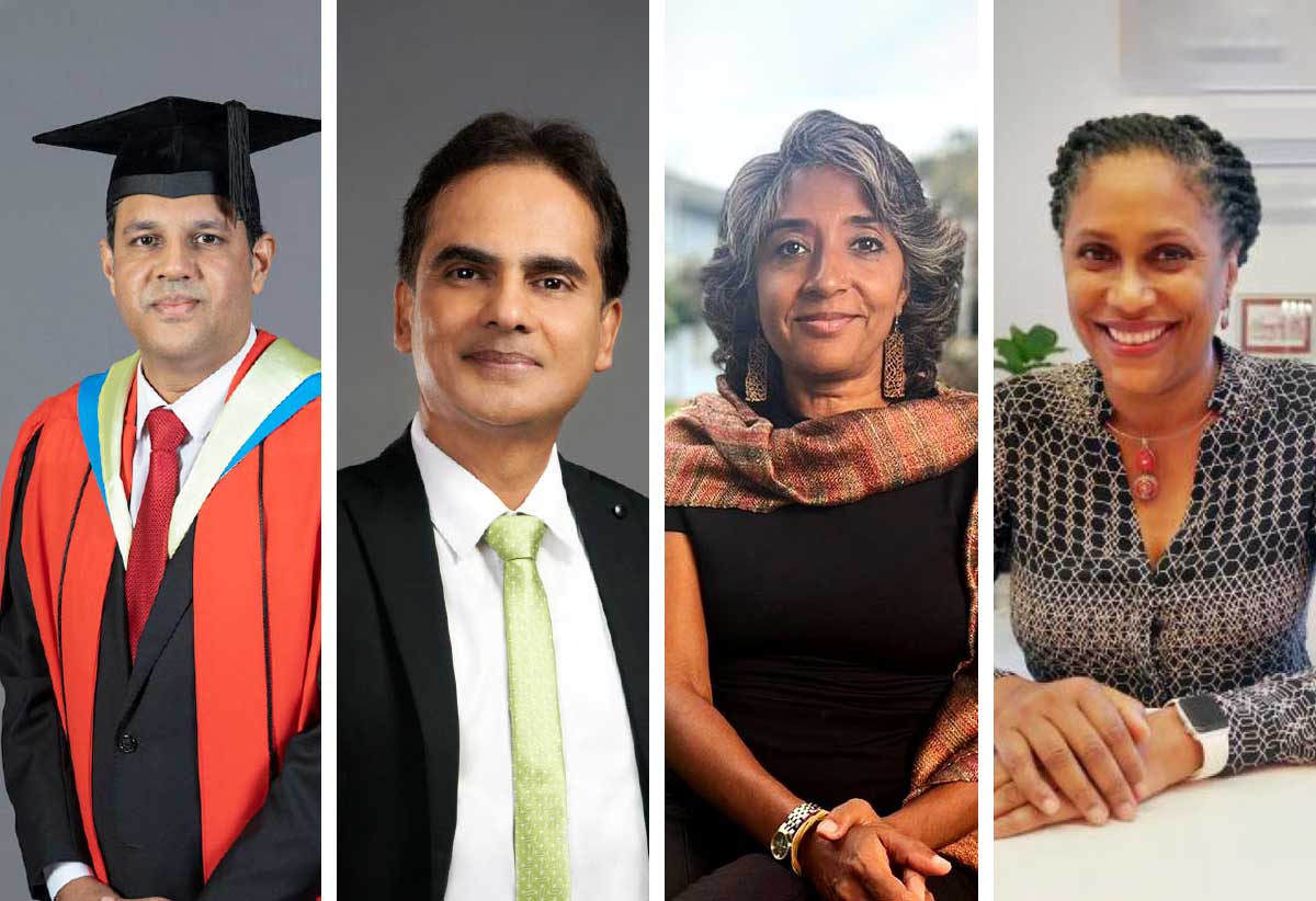 Dr. Roshan Parasram, Dr. Sterling Frost, Dr. Gabrielle Hosein & Professor Christine Carrington