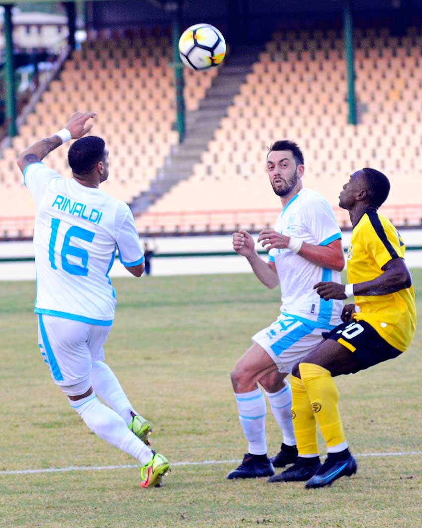 Team Saint Lucia put up a tough challenge versus San Marino …
