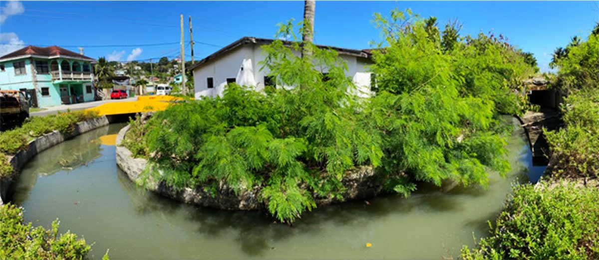 Drainage works undertaken in the community of Dennery