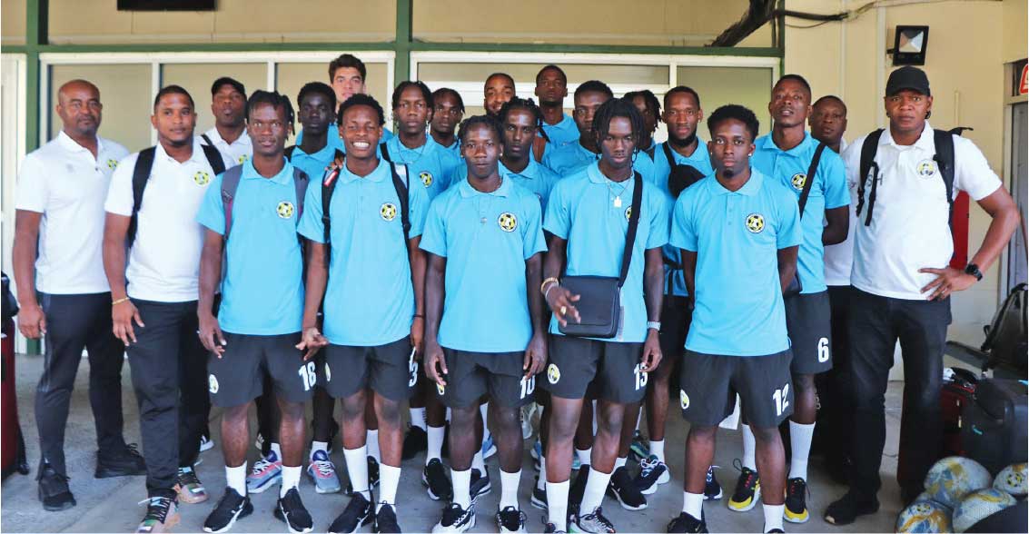 A youthful National Men’s Senior Squad left for Grenada…