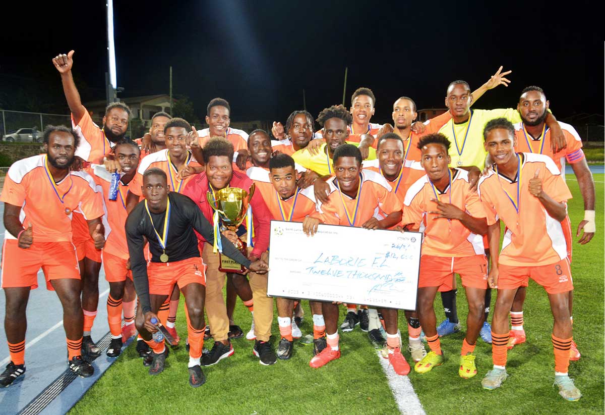 Laborie champions of SLFA Super Cup. [Photo by Dave Pascal]