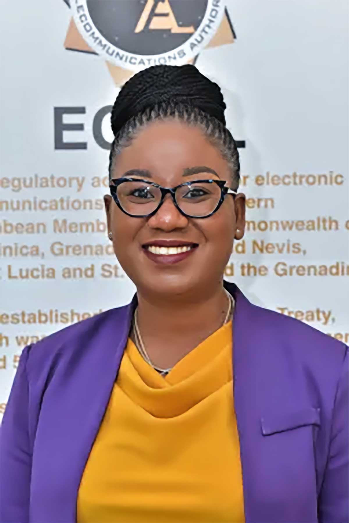 A smiling Ms. Shaniqua Carey-Brown