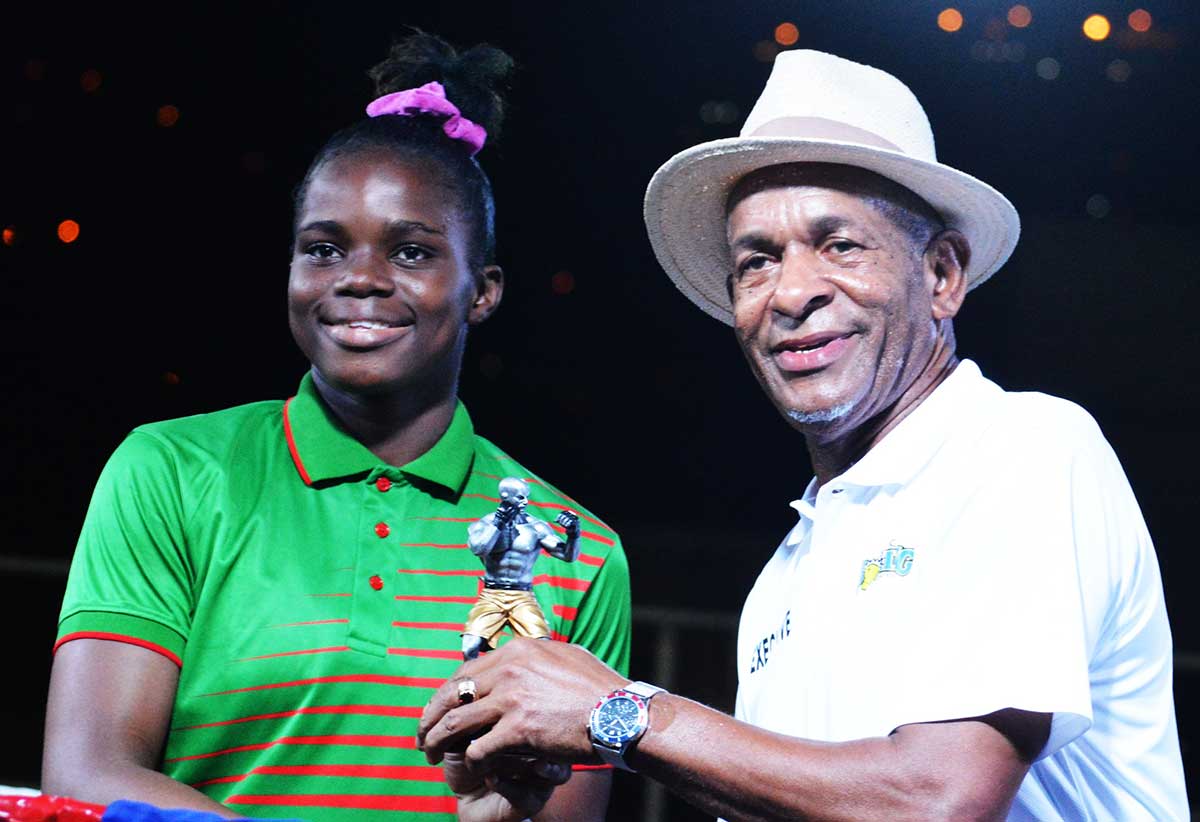 Aliesha Jackman (Guyana) won Most Exciting Boxer Award.