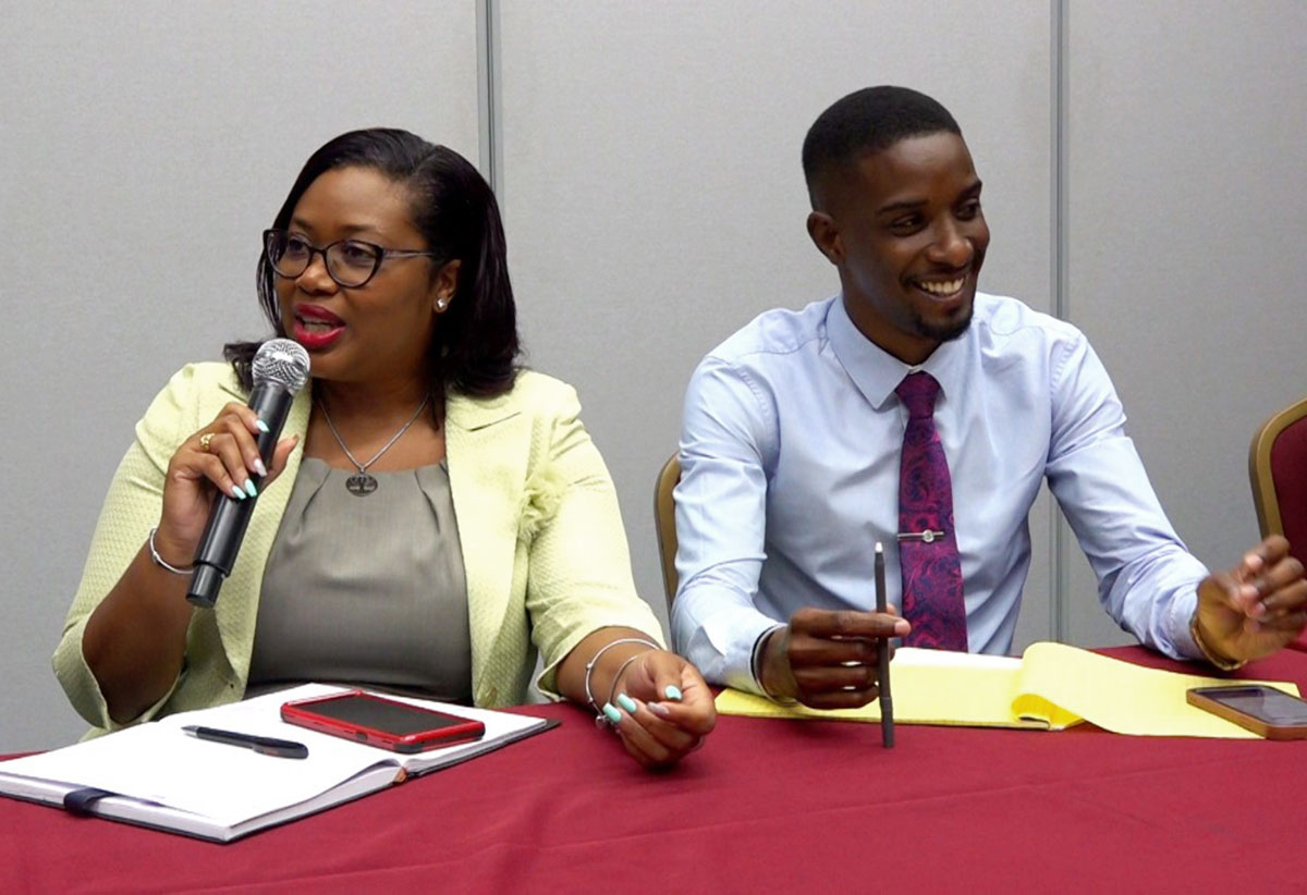 Facilitators at the training session …