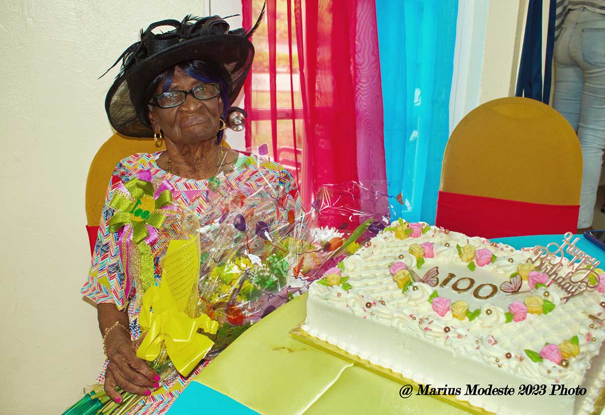 Centenarian Ann Marie Mathurin