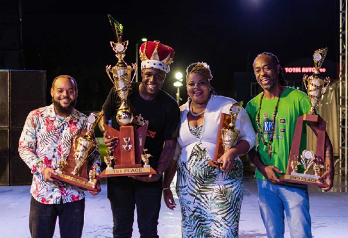 Calypso winners (L-R) Dezral, Ti Blacks, Ready and TC Brown