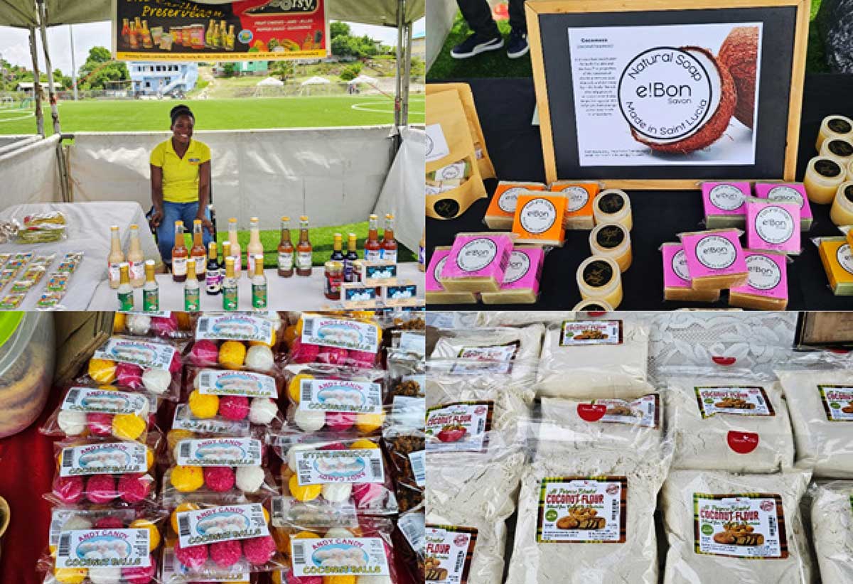Coconut and cassava products on display at the festival (Photo credit: Jeremiah Norbert)