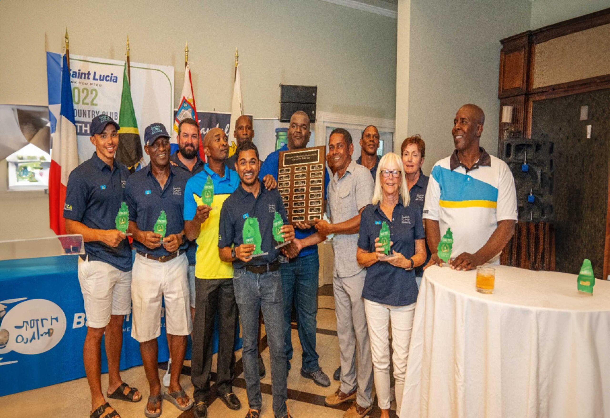 Last year’s team photo with team trophy and individual awards