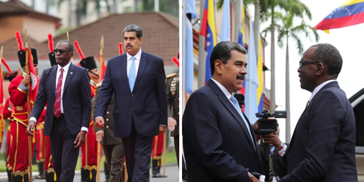 PM Pierre and President Maduro on Oct. 6