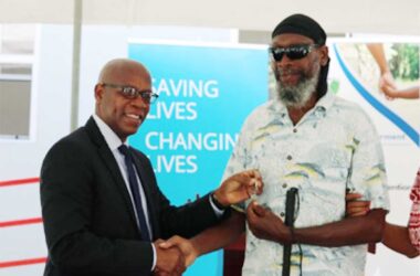 L-R: Pastor Roger Stephen and Lloyd Maloney