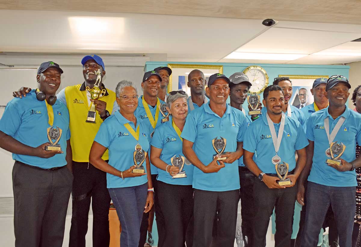 Team Saint Lucia beaming with pride