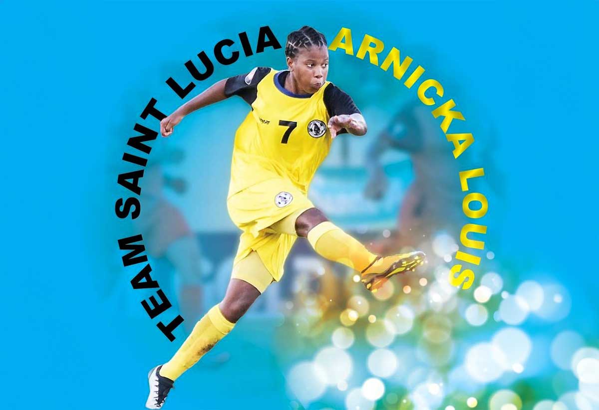 Prolific striker Arnica Louis 