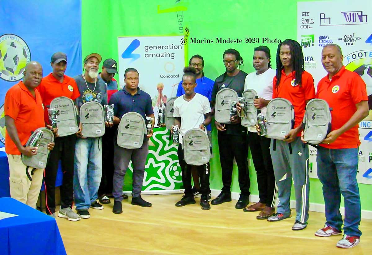 SLFA officials and coaches who participated in CONCACAF programme. Photo Credit: Marious Modeste