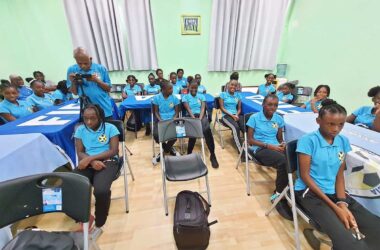 Saint Lucia National Junior Female team players congregate for regional competition