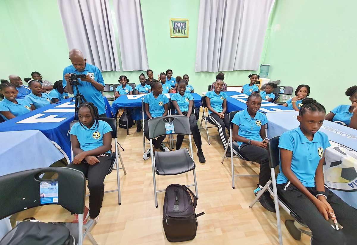 Saint Lucia National Junior Female team players congregate for regional competition 